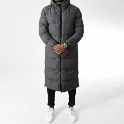 Nouveau 😀 Doudoune Capuche Longue FD8173 Gris de Frilivin ⌛ -Promos Frilivin Magasin frilivin 344854 FD8173 4 20221020T155137 03