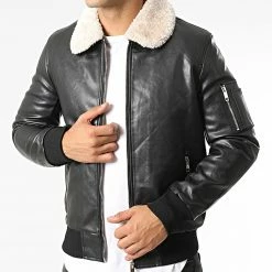 Top 10 😉 Veste Zippée Col Mouton QQ650 Noir Blanc de Frilivin 🧨