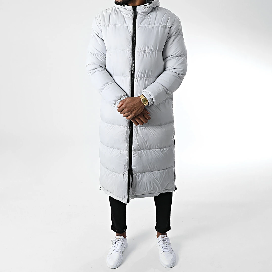 Sortie 🥰 Doudoune Capuche Longue FD8160 Gris de Frilivin 🥰 5 Sortie 🥰 Doudoune Capuche Longue FD8160 Gris de Frilivin 🥰 – Image 3