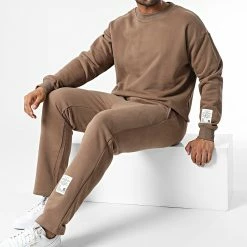 Coupon 🧨 Ensemble De Survetement BM1688 Marron de Frilivin 🌟