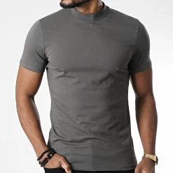 Tout neuf 🌟 Tee 👚 Shirt BM1236 Gris Anthracite de Frilivin ✨