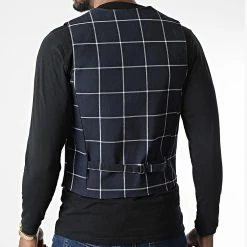 Nouveau 🎁 Gilet A Carreaux 6579 Bleu Marine de Frilivin 😉 -Promos Frilivin Magasin frilivin 344925 6579 20221024T151431 04