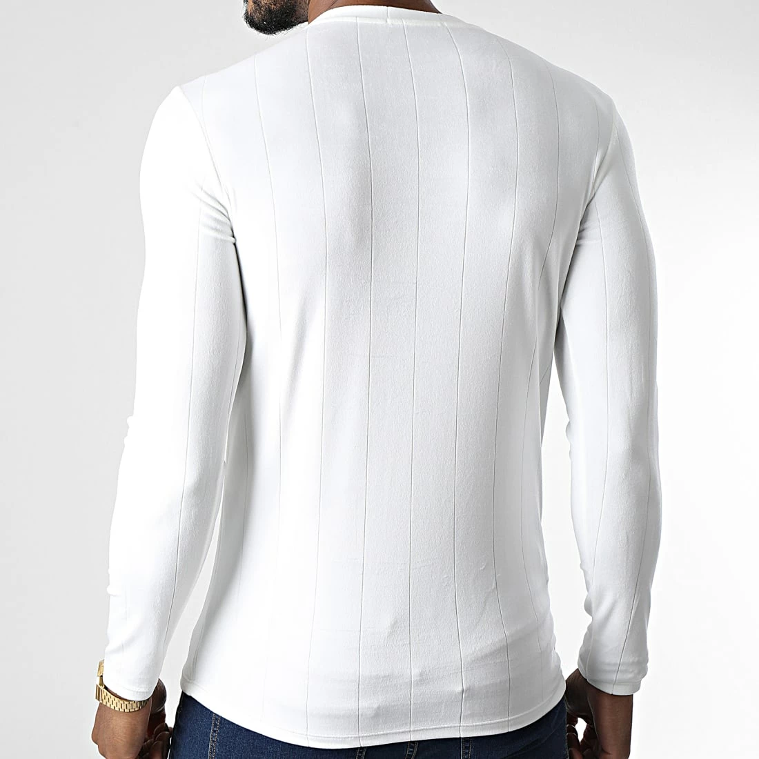 Remise ✨ Tee 👕 Shirt Manches Longues D7537 Blanc de Frilivin 🧨 6 Remise ✨ Tee 👕 Shirt Manches Longues D7537 Blanc de Frilivin 🧨 – Image 4