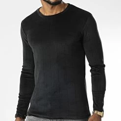 Budget 🤩 Tee 👕 Shirt Manches Longues D7537 Noir de Frilivin 💯