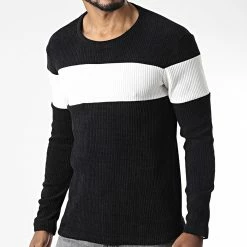 Bon marché 🧨 Pull D7535 Noir de Frilivin 😍