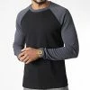 Meilleur prix ⌛ Tee 👚 Shirt Manches Longues 6571 Noir Gris de Frilivin 🛒 -Promos Frilivin Magasin frilivin 344954 6571 BLACK 20221024T151443 01