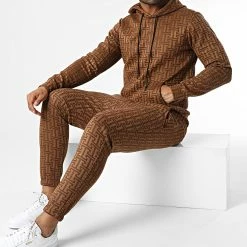 Le moins cher 🔥 Ensemble De Survetement D7263 Camel de Frilivin 👍