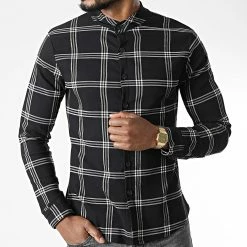 Vente flash 💯 Chemise Manches Longues A Carreaux 4226 Noir Beige de Frilivin 😍 8 Vente flash 💯 Chemise Manches Longues A Carreaux 4226 Noir Beige de Frilivin 😍 -Promos Frilivin Magasin frilivin 344961 4226 1 20221020T155157 03