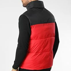 Offres 👏 Doudoune Sans Manches Capuche JK2105 Rouge de Frilivin 👍 -Promos Frilivin Magasin frilivin 344962 JK2105 RED 20221024T160808 04