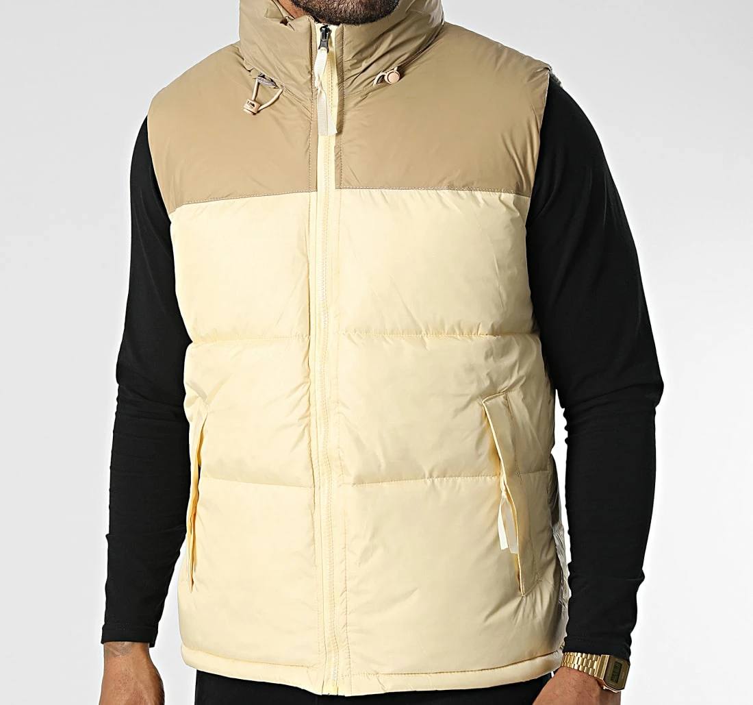 Remise 🔔 Doudoune Sans Manches Capuche JK2105 Beige de Frilivin 🧨 3 Remise 🔔 Doudoune Sans Manches Capuche JK2105 Beige de Frilivin 🧨