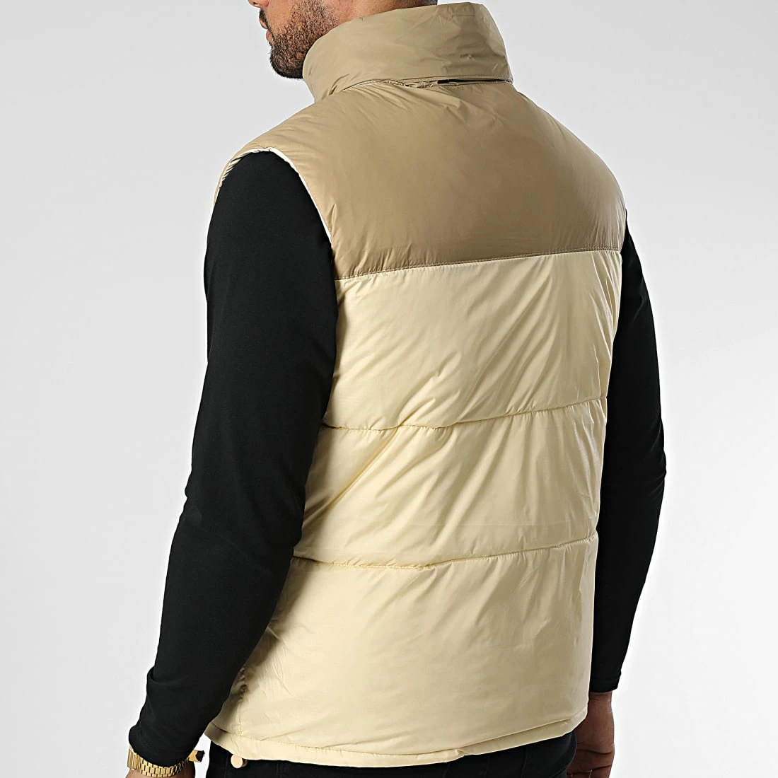 Remise 🔔 Doudoune Sans Manches Capuche JK2105 Beige de Frilivin 🧨 6 Remise 🔔 Doudoune Sans Manches Capuche JK2105 Beige de Frilivin 🧨 – Image 4