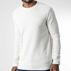 Meilleur prix 😀 Pull D7501 Blanc de Frilivin 😀 -Promos Frilivin Magasin frilivin 344978 D7501 WHITE 20221024T151305 03