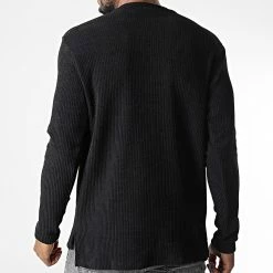 Le moins cher 😍 Pull D7501 Noir de Frilivin 🥰 -Promos Frilivin Magasin frilivin 344979 D7501 BLACK 20221020T155047 04