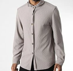 Le moins cher ⭐ Chemise Manches Longues 219216 Beige Taupe de Frilivin ⌛