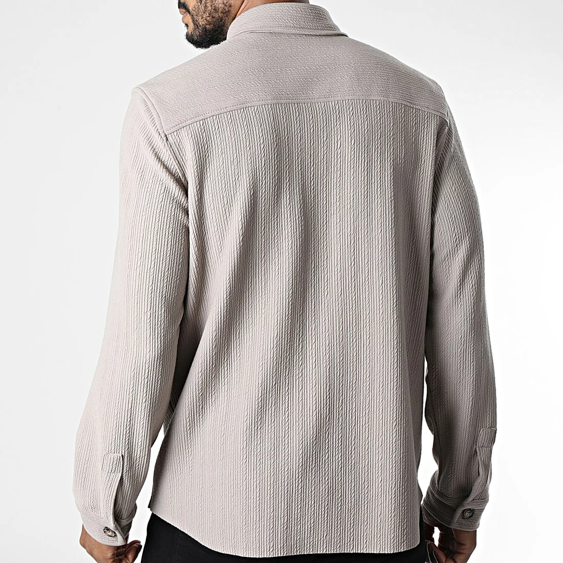 Le moins cher ⭐ Chemise Manches Longues 219216 Beige Taupe de Frilivin ⌛ 6 Le moins cher ⭐ Chemise Manches Longues 219216 Beige Taupe de Frilivin ⌛ – Image 4