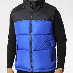 Vente flash 😍 Doudoune Sans Manches Capuche JK2105 Bleu Roi de Frilivin 🤩