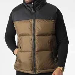 Meilleure affaire 🌟 Doudoune Sans Manches Capuche JK2105 Marron de Frilivin 🤩