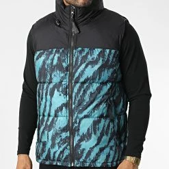 Meilleur prix 😍 Doudoune Sans Manches Capuche JK2105 Vert de Frilivin ⌛ -Promos Frilivin Magasin frilivin 345000 JK2105 BLUE CAMO 20221024T160648 03