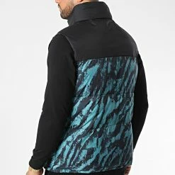 Meilleur prix 😍 Doudoune Sans Manches Capuche JK2105 Vert de Frilivin ⌛ -Promos Frilivin Magasin frilivin 345000 JK2105 BLUE CAMO 20221024T160649 04