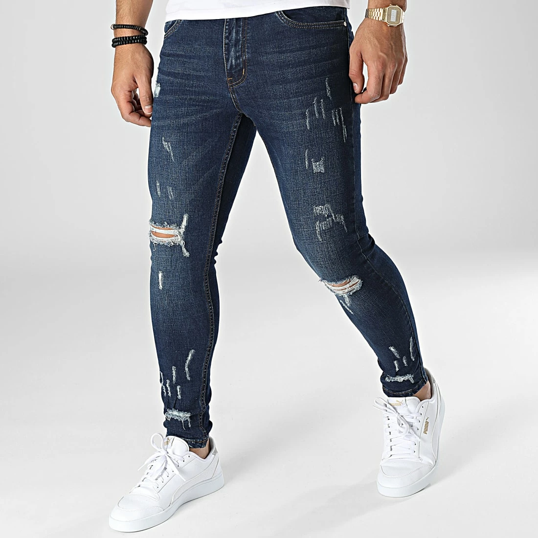 Vente flash 🛒 Jean Skinny VJ218 Bleu Denim de Frilivin ❤️ 3 Vente flash 🛒 Jean Skinny VJ218 Bleu Denim de Frilivin ❤️