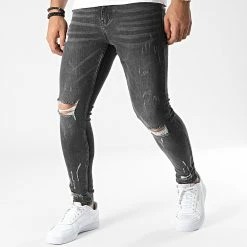 Coupon 🛒 Jean Skinny VJ218 Gris Anthracite de Frilivin 🥰