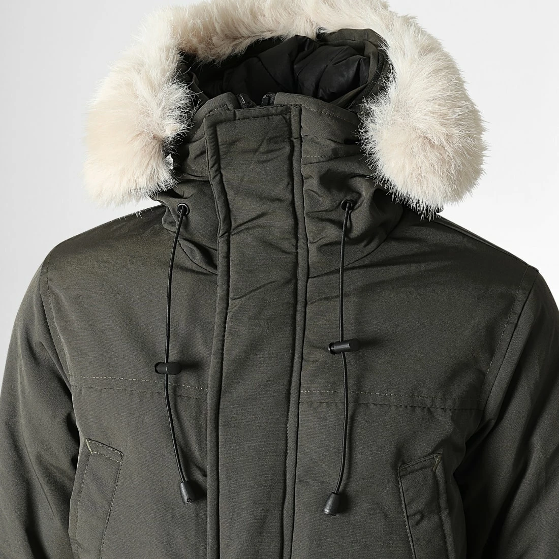 Budget 🎉 Parka Fourrure Enfant FD902 Vert Kaki de Frilivin 😉 4 Budget 🎉 Parka Fourrure Enfant FD902 Vert Kaki de Frilivin 😉 – Image 2