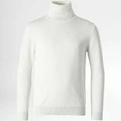 Meilleure affaire 🔔 Pull Col Roulé Enfant ZM253 Blanc de Frilivin 😉