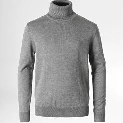 Top 10 ❤️ Pull Col Roulé Enfant ZM252 Gris Chiné de Frilivin 🔥