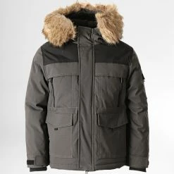 Budget 🧨 Parka Fourrure Enfant FD900-2 Gris Anthracite de Frilivin 🤩
