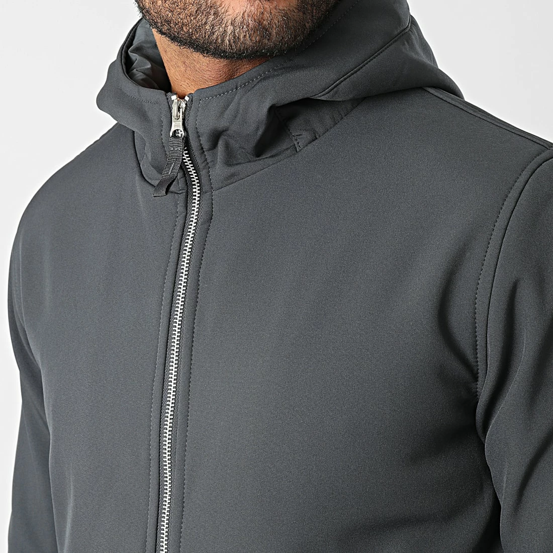 Meilleure vente ⌛ Veste Zippée Capuche DL035-4 Gris Anthracite de Frilivin 👏 4 Meilleure vente ⌛ Veste Zippée Capuche DL035-4 Gris Anthracite de Frilivin 👏 – Image 2