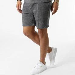 Sortie 🔔 Ensemble Tee 👚 Shirt Et Short Jogging BM1550 Gris Anthracite Chiné de Frilivin 🔥 -Promos Frilivin Magasin none 320983 BM1550 37 20220530T155433 05