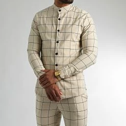 Sortie 🎁 Ensemble Chemise Manches Longues Et Pantalon Carreaux 1719 Beige de Frilivin 💯 10 Sortie 🎁 Ensemble Chemise Manches Longues Et Pantalon Carreaux 1719 Beige de Frilivin 💯 -Promos Frilivin Magasin none 321230 ENS 1719 BEIGE 20220711T151447 03