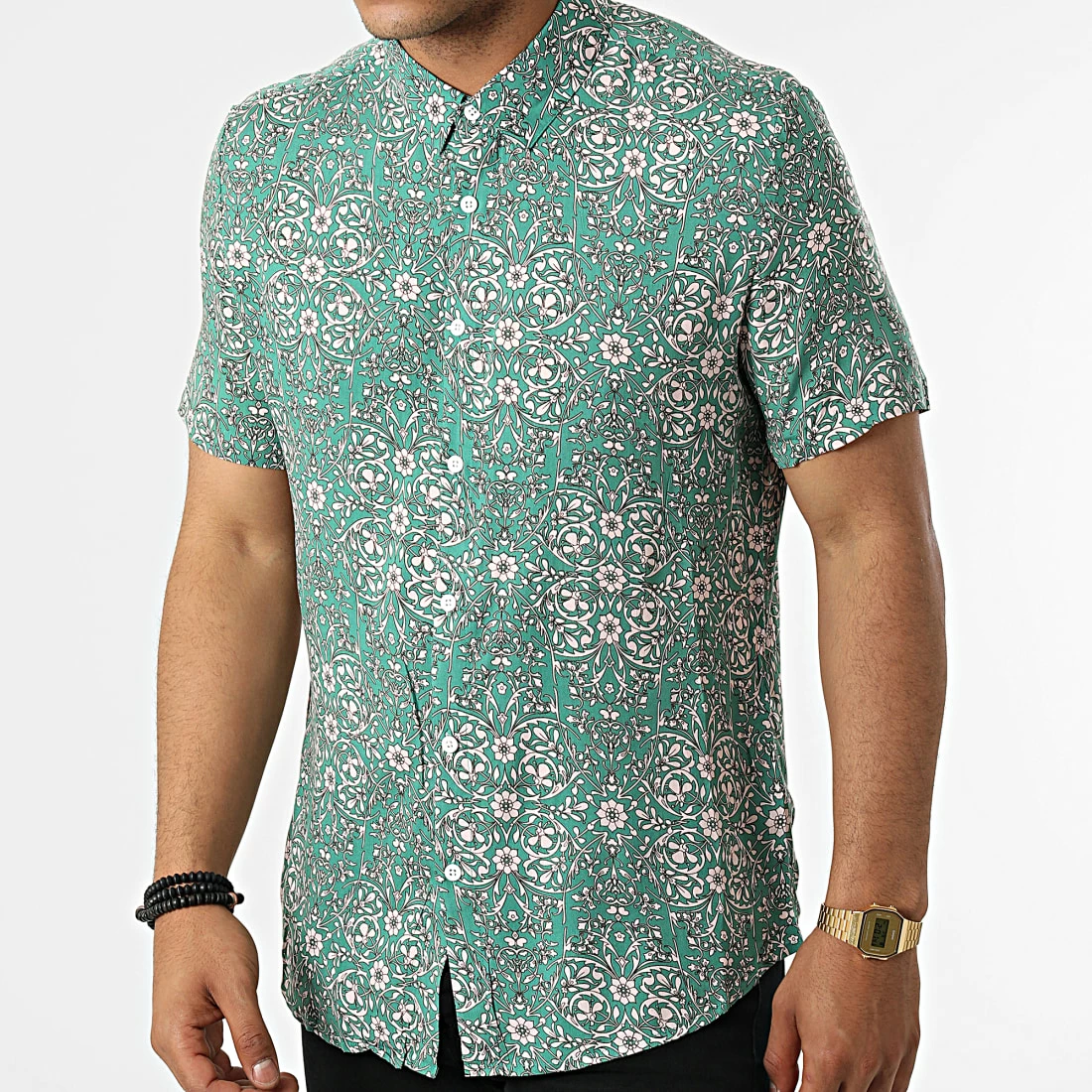 Meilleure vente 🥰 Chemise Manches Courtes Floral BM1611 Vert de Frilivin 💯 3 Meilleure vente 🥰 Chemise Manches Courtes Floral BM1611 Vert de Frilivin 💯