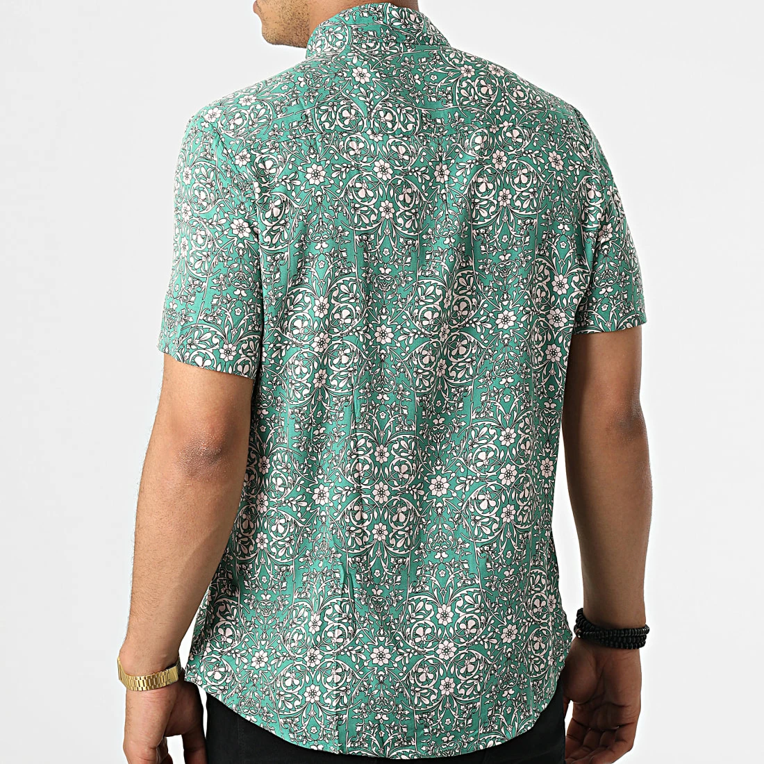 Meilleure vente 🥰 Chemise Manches Courtes Floral BM1611 Vert de Frilivin 💯 6 Meilleure vente 🥰 Chemise Manches Courtes Floral BM1611 Vert de Frilivin 💯 – Image 4